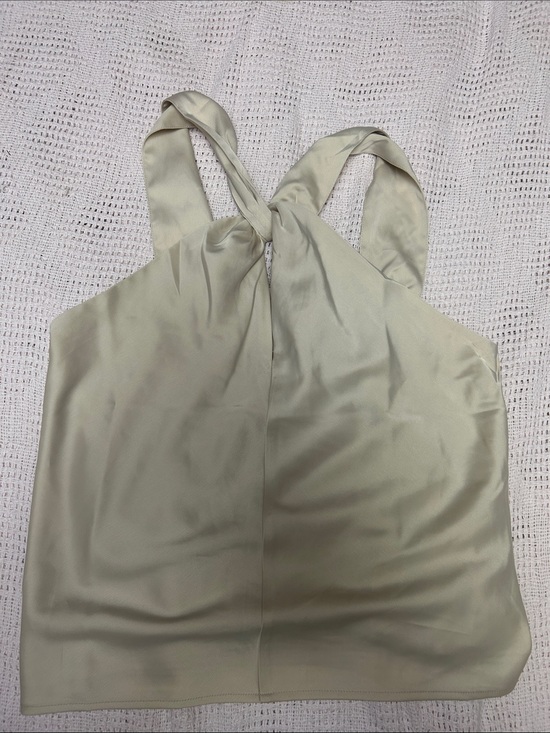 Banana Republic Tops - Banana Republic Pale Sage Twist-Front Sleeveless Top